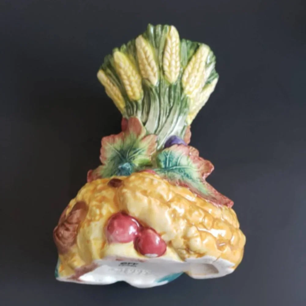 #Fitz and Floyd 1995 Taiwan harvest motif colorful